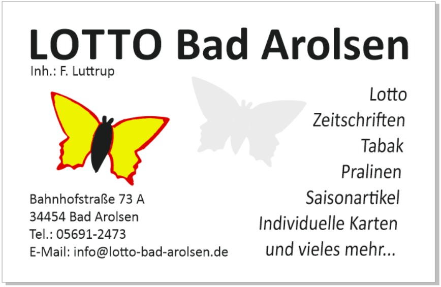 Lotto Bad Arolsen - Ihn. F. Luttrup